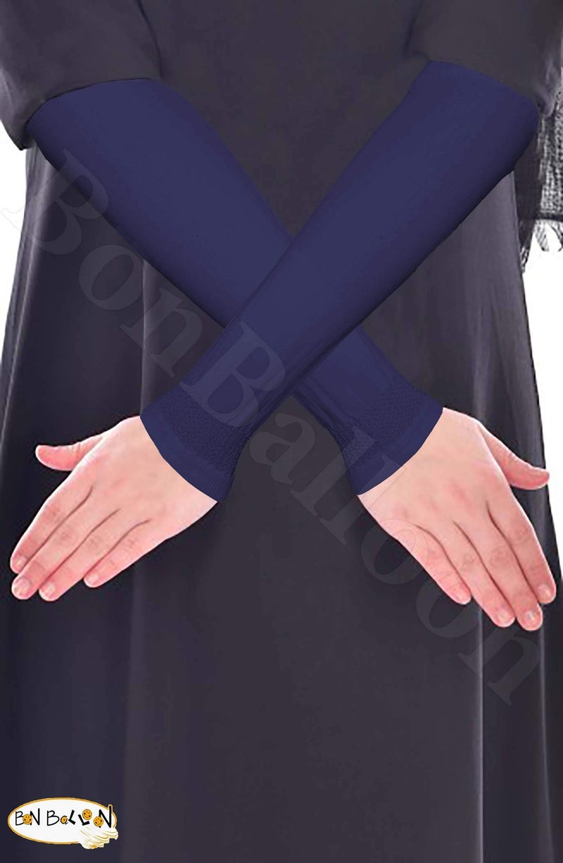 bonballoon Lot (18 Pairs) Islamic Sleeves Gloves Arms Stretch Stretchy Covers Muslim Hijab Islam Arm Cover Extensions Modest Hejab Abaya Glove Women Sleeve Elastic Winter Warm Warmer Outdoor Sun Block Ladies - Image 3